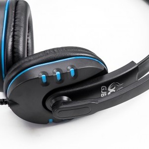 GJBY Gamer G2 fejhallgató fekete/kék