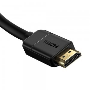Baseus HDMI 2.0 kábel 4K 30 Hz 3D HDR 18Gbps 5m fekete (CAKGQ-D01)