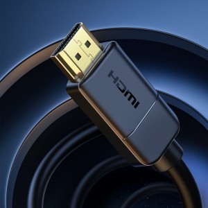 Baseus HDMI 2.0 kábel 4K 30 Hz 3D HDR 18Gbps 5m fekete (CAKGQ-D01)