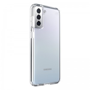 Samsung Galaxy S21+ Plus Speck Presidio Perfect-Clear tok Microban bevonattal áttetsző