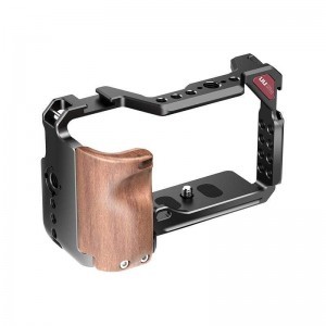 SONY A6300/A6400 kamerákhoz Cage ULANZI UURig cage fa markolattal (C-A6400 2237)-1