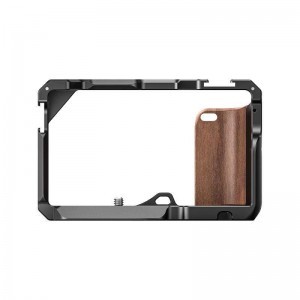 SONY A6300/A6400 kamerákhoz Cage ULANZI UURig cage fa markolattal (C-A6400 2237)-2