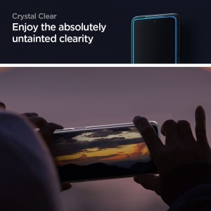 Xiaomi Mi 10T/10T Pro Spigen Glass.Fc kijelzővédő üvegfólia fekete