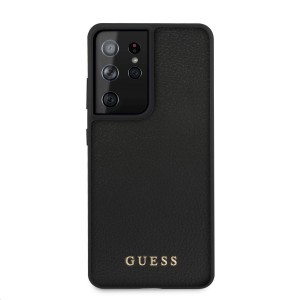 Samsung S21 Ultra Guess GUHCS21LIGLBK Iridescent kemény tok fekete