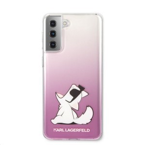 Samsung S21 pink tok Karl Lagerfeld KLHCS21SCFNRCPI Choupette Fun 