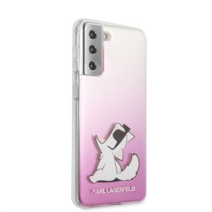Samsung S21+ Plus pink tok Karl Lagerfeld KLHCS21MCFNRCPI Choupette Fun 