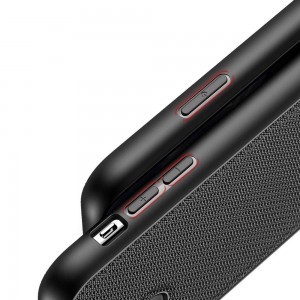 Dux Ducis Fino nylon bevonatú tok iPhone 11 Pro MAX fekete