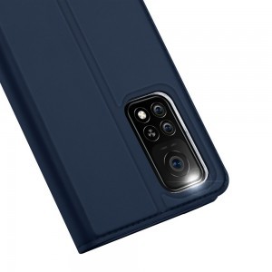 DUX DUCIS Skin Pro Fliptok Xiaomi Mi 10T Pro / Mi 10T készülékhez kék színben