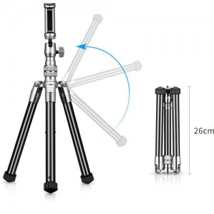 Ulanzi SK-04 Selfie Bot, Tripod 2 az 1-ben fényképező állvány mobiltelefon tartóval (2090)-14