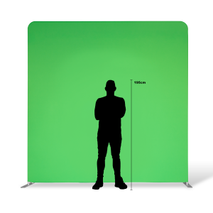 Chroma Key, Green Screen zöld háttér állvánnyal 3x3m-3