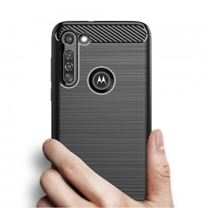 Motorola Moto G8 Power Carbon mintájú TPU tok fekete