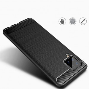 Carbon mintájú TPU tok Samsung Galaxy A42 5G fekete