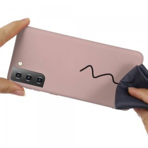 Samsung Galaxy S21+ Plus Szilikon tok pink