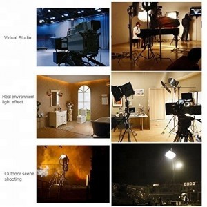 LED stúdió lámpa, világítás 100W 3200-5500K fényterelővel (CD-1000WS)-1