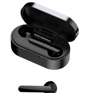 TWS Bluetooth vezeték nélküli fülhallgató töltő tokkal fekete (KAKU KSC-444)