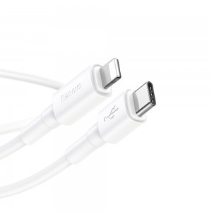 Baseus USB-Type C PD/ Lightning kábel 18W QC3.0 1m fehér (CATLSW-02)
