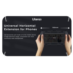 ULANZI U-Rig Lite videós mobiltelefon rig vlogoláshoz, állványra szerelhető, 3 vakupapucs foglalattal-2