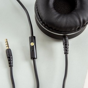 GJBY GJ-30 Extra Bass vezetékes 3.5mm audio jack fejhallgató barna