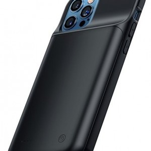 USAMS CD158 Akkumulátorral szerelt tok iPhone 12 Pro MAX 4500mAh fekete