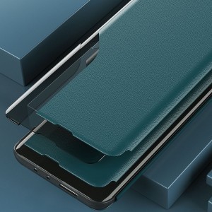 Eco Leather View Case intelligens fliptok Samsung A11 / M11 fekete