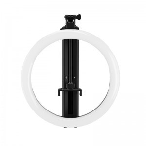 RK-53 LED körlámpa, körfény 30cm ring light fekete, 2m állvánnyal-2
