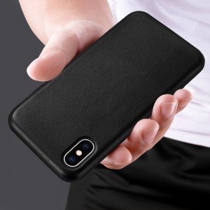 ECO Leather tok iPhone SE 2020 / iPhone 8 / iPhone 7 fekete