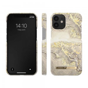 iPhone 12 / 12 Pro iDeal Of Sweden tok Sparkle Greige Marble