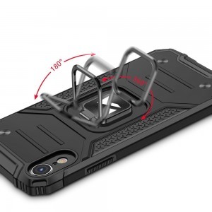 iPhone XR Wozinsky Ring Armor Case Kickstand telefontok kék