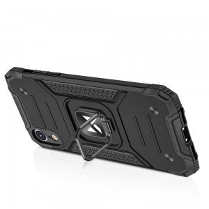 iPhone XR Wozinsky Ring Armor Case Kickstand telefontok kék