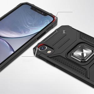 Wozinsky Ring Armor Case Kickstand telefontok iPhone XR ezüst