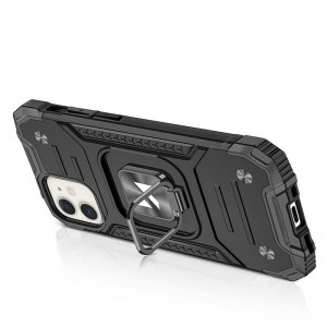 iPhone 12 mini Wozinsky Ring Armor Case Kickstand telefontok fekete