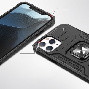 iPhone 12 / 12 Pro Wozinsky Ring Armor Case Kickstand telefontok ezüst
