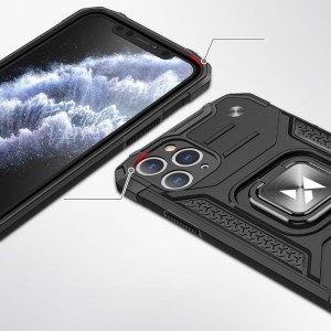 Wozinsky Ring Armor Case Kickstand telefontok Huawei P40 Lite kék