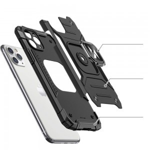 Samsung Galaxy A51 5G Wozinsky Ring Armor Case Kickstand telefontok ezüst