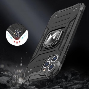 Wozinsky Ring Armor Case Kickstand telefontok Samsung Galaxy M51 piros