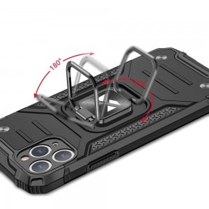 Wozinsky Ring Armor Case Kickstand telefontok Samsung Galaxy M51 piros