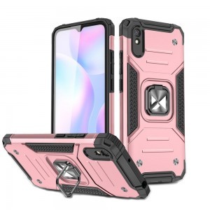 Wozinsky Ring Armor Case Kickstand telefontok Xiaomi Redmi 9A pink