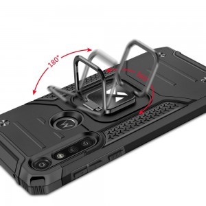 Motorola Moto G8 Power Wozinsky Ring Armor Case Kickstand telefontok fekete