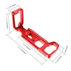 PULUZ L bracket, L konzol Sony A9 (ILCE-9) / A7 III / A7R III -hoz, piros (PU3541R)-1