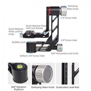 Xiletu XGH3 gimbal fej, állványfej (TBD05318033)-4