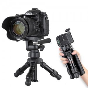 BEXIN MS16 alumínium asztali állvány, mini tripod videófejjel (EDA0010108)-0