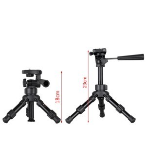 BEXIN MS16 alumínium asztali állvány, mini tripod videófejjel (EDA0010108)-4