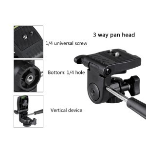 BEXIN MS16 alumínium asztali állvány, mini tripod videófejjel (EDA0010108)-5