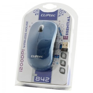 Cliptec Essential RZS842 vezeték nélküli optikai egér 1200DPI kék