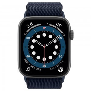 Apple Watch 4/5/6/7/8/SE/Ultra (42/44/45/49mm) Spigen Fit Lite Óraszíj Sötétkék  (AMP02287)