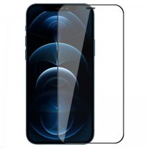 Nillkin 2in1 HD kijelzővédő üvegfólia szett iPhone 12 Pro MAX fekete