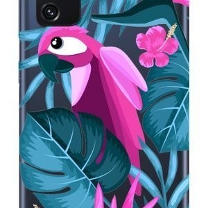 Casegadget papagáj és virág mintás tok Samsung S20 FE