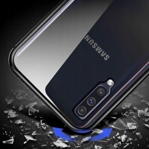 Samsung Galaxy A71 3in1 mágneses 360 tok fekete