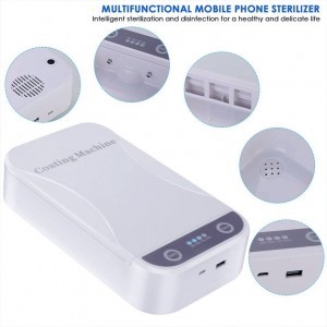 Mobil vezeték nélküli UV telefon sterilizátor, sterilizáló fehér, mobiltelefon sterilizáló