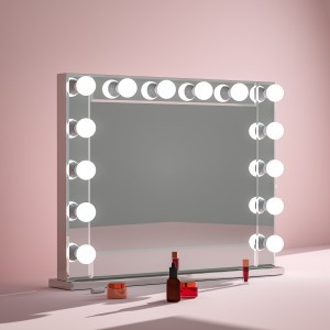Hollywood tükör (HW-DC117-6-1) sminkes tükör, 14x3W LED sminktükör-0
